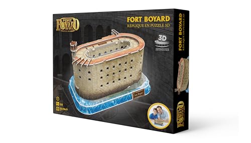 Megableu Fort Boyard Monument Celebre 3D-Puzzle, Erwachsene und Kinder, Modellbau ohne Werkzeug oder Klebstoff, ab 7 Jahren, Deko-Objekt, 678289 von Megableu