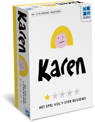 Megableu - Karen Party Game - wer unter deinen Freunden oder Familie ist EIN echter Karen? - Basierend auf echten Bewertungen - Ab 14 Jahren - Spielzeit ca. 45 Minuten von Megableu