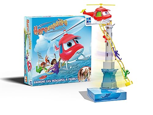 Megableu Mega Blau | HEROCOPTER | Action-und Reflex, ab 5 Jahren, für 2-4 Spieler, 678142 von Megableu