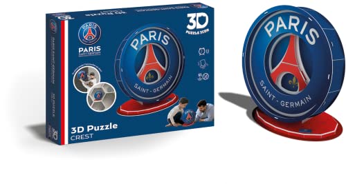 Megableu - Puzzle 3D-Aufnäher PSG – Paris Saint-Germain – 19 Teile zum Zusammenbauen ohne Klebstoff – offizielles Lizenzprodukt – Fußball-Puzzle für Kinder ab 7 Jahren – manuelle Aktivität Megableu - Puzzle 3D-Aufnäher PSG – Paris Saint-Germain – 19 Teile zum Zusammenbauen ohne Klebstoff – offizielles Lizenzprodukt – Fußball-Puzzle für Kinder ab 7 Jahren – manuelle Aktivität von Megableu