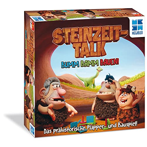 Megableu Steinzeittalk Familienspiel Kooperatives Brettspiel Lustig und Herausfordernd Gesellschaftsspiel ab 7 Jahren ab 4 Spieler von Megableu