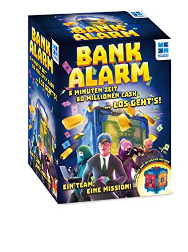 Megbleu | Bank Alarm | elektronisches Kinderspiel | Knackt den Tresor | kooperatives Rätselspiel | Für 2 bis 4 Spieler ab 7 Jahren von Megableu