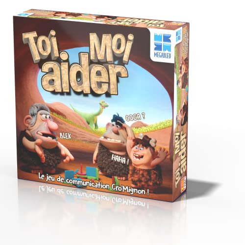 Megableu 678 107 TOI Aider Moi Gesellschaftsspiel – Kommunikationsspiel zum Spielen mit Familie oder Freunden – 2 Spielebenen von Megableu