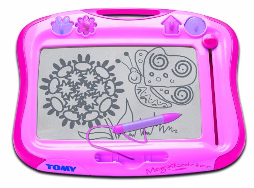 Megasketcher Tomy Magnettafel für Kinder, Magnet Maltafel, rosa, hochwertiges Kinderspielzeug, Zaubertafel, bunt, ohne Wabenstruktur, fördert die Kreativität, ab 3 Jahre, Rose Megasketcher Tomy Magnettafel für Kinder, Magnet Maltafel, rosa, hochwertiges Kinderspielzeug, Zaubertafel, bunt, ohne Wabenstruktur, fördert die Kreativität, ab 3 Jahre, Rose von Megasketcher