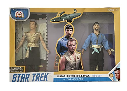 Star Trek Mirror Universe Spock & Kirk Actionfiguren Doppelpack 20 cm von Mego