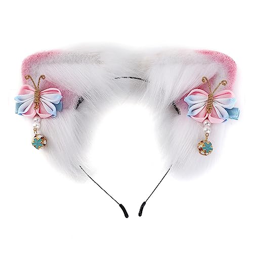 Meiliyizu Animes Charakter Stirnband Ohrform Haarreifen Plüsch Karneval Party Kopfschmuck Cosplay Party Kostüm Requisiten Unisex von Meiliyizu