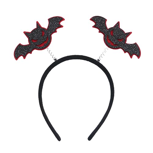 Meiliyizu Halloween Stirnband Dark Series Kürbis/Fledermaus Haarband Kinder Headhoop RaveParty Requisiten Haarschmuck Unisex Kopfbedeckung von Meiliyizu