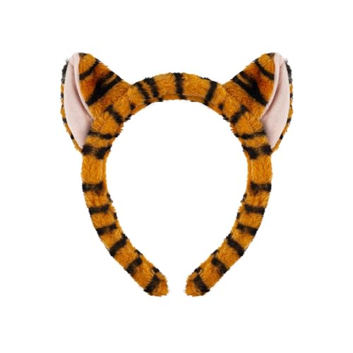 Meiliyizu Tiger-Kostüm-Set, Tiger-Zubehör, Ohren, Stirnband, Schwanz, Fliege für Kinder, Mädchen, Halloween, Weihnachten, Tier, Cosplay-Kostüm von Meiliyizu