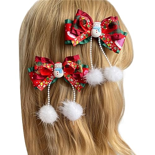 Meiliyizu Weihnachtliche Haarspange, Hut, hübsch, handgefertigt, Lolitas, Haarschmuck mit festlichem Muti-Stirnband, Haarschmuck von Meiliyizu