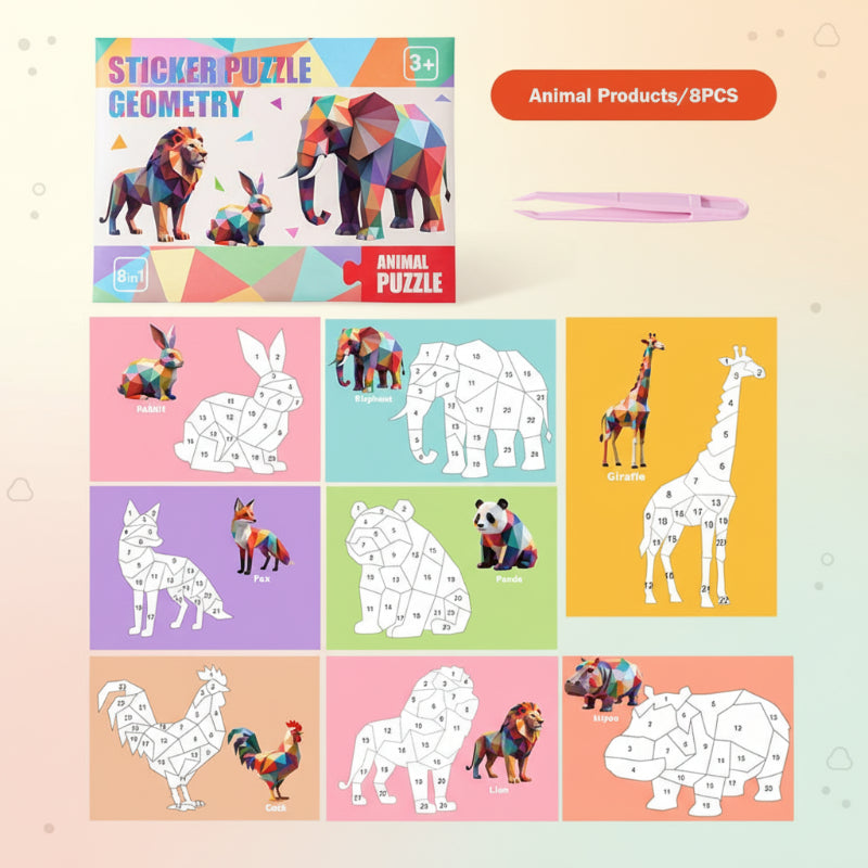 3D Sticker Puzzle – Kreativ & lehrreich – Geometrisches 3D-Puzzle Tier | Pädagogisches Holzspielzeug 3D Sticker Puzzle – Kreativ & lehrreich – Geometrisches 3D-Puzzle Tier | Pädagogisches Holzspielzeug von Mein Kleines Baby