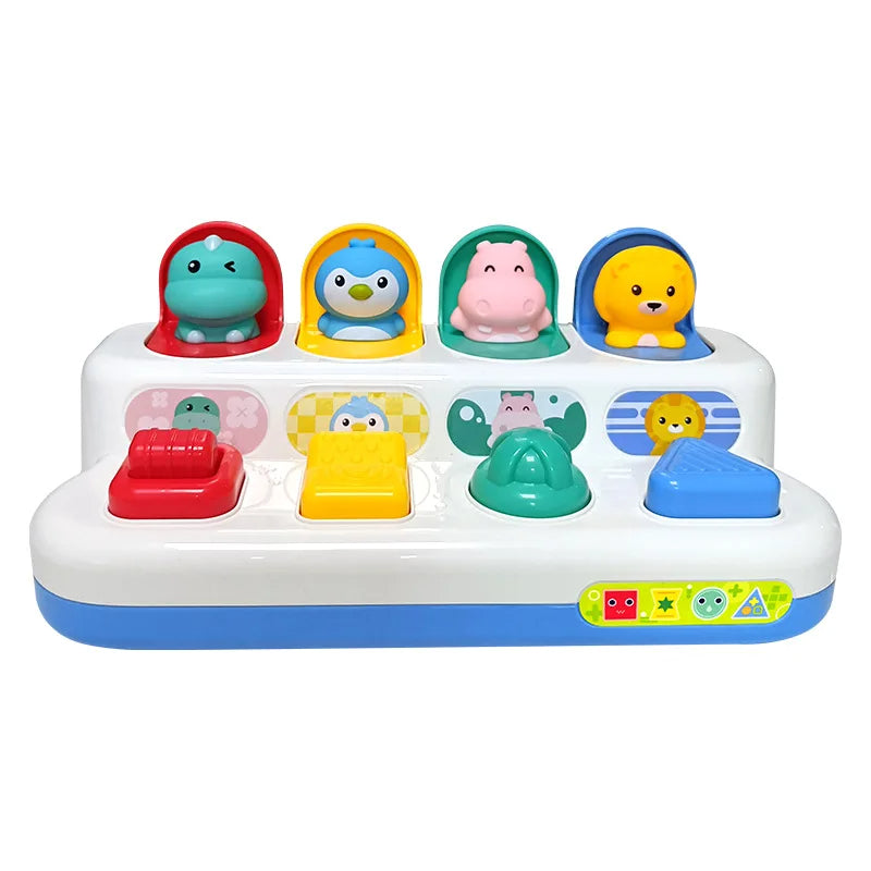 Baby Button Toy™ - Plopp-Spaß - Babyspielzeug Tiere | Pädagogisches Holzspielzeug von Mein Kleines Baby