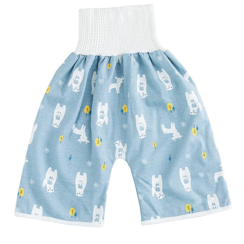 Baby Training Pants™ - Töpfchentraining mit Pfiff - Übungshosen Hose / Blaue Waldtiere / L (3-6 Jahre) | Pädagogisches Holzspielzeug von Mein Kleines Baby