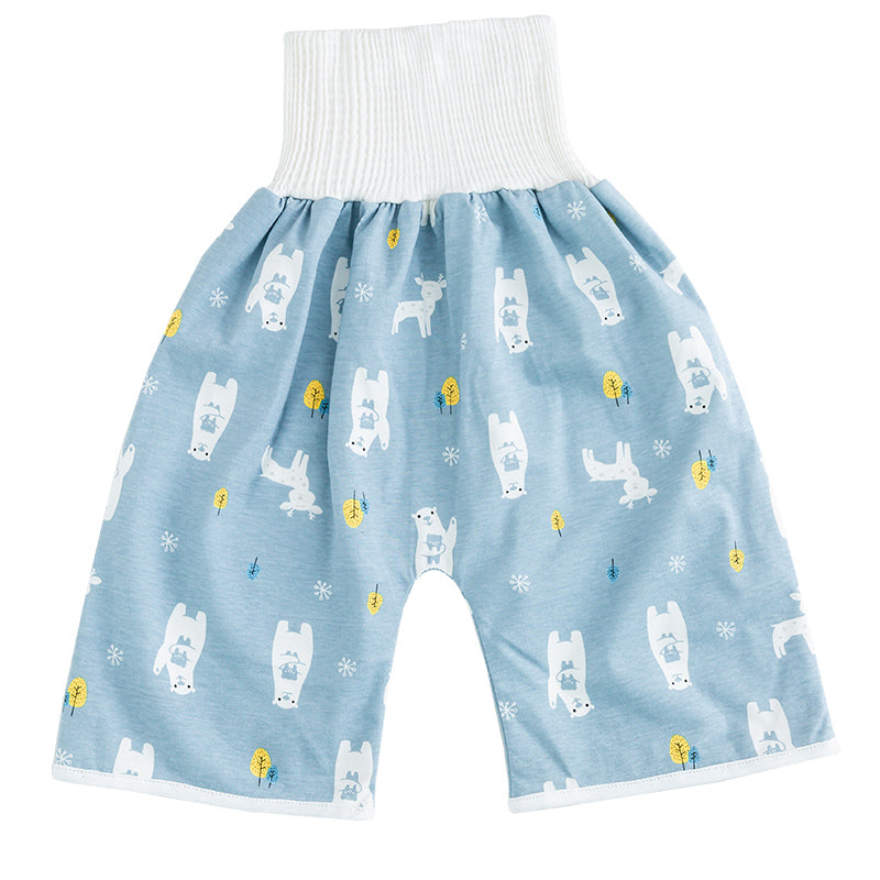 Baby Training Pants™ - Töpfchentraining mit Pfiff - Übungshosen Hose / Blaue Waldtiere / M (0-3 Jahre) | Pädagogisches Holzspielzeug von Mein Kleines Baby