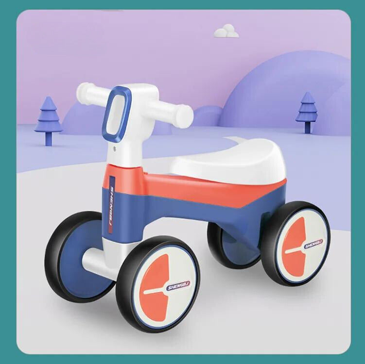 Balance Buddy™ - Freude am Fahren für Kinder - Balance Fahrrad Blau | Pädagogisches Holzspielzeug von Mein Kleines Baby