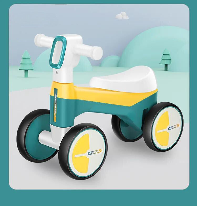 Balance Buddy™ - Freude am Fahren für Kinder - Balance Fahrrad Grün | Pädagogisches Holzspielzeug von Mein Kleines Baby