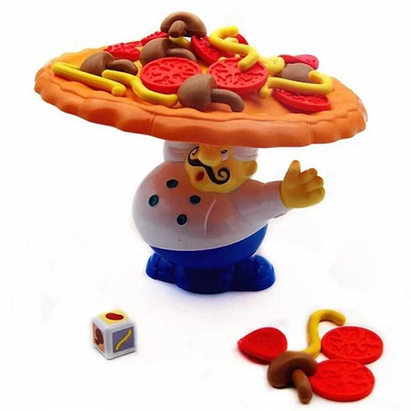 Balancing Pizza Game™ - Gleichgewicht halten - Pizza-Brettspiel | Pädagogisches Holzspielzeug von Mein Kleines Baby