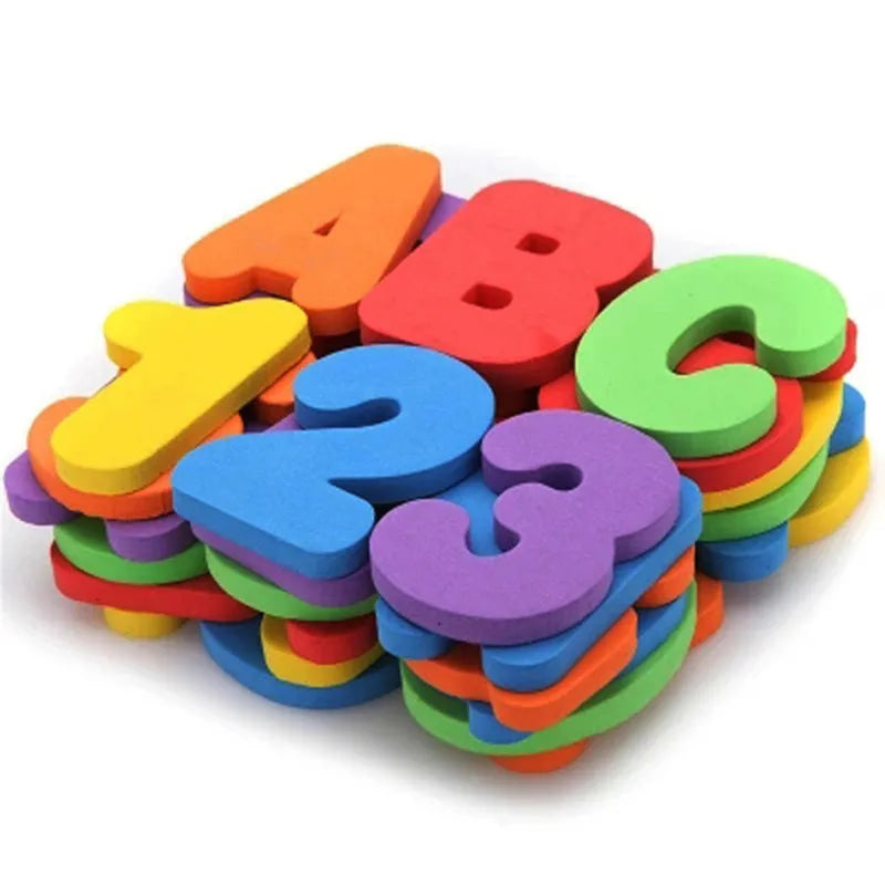 Bath Learning™ - Plätscherndes Lernen - Buchstaben und Zahlen im Bad | Pädagogisches Holzspielzeug von Mein Kleines Baby