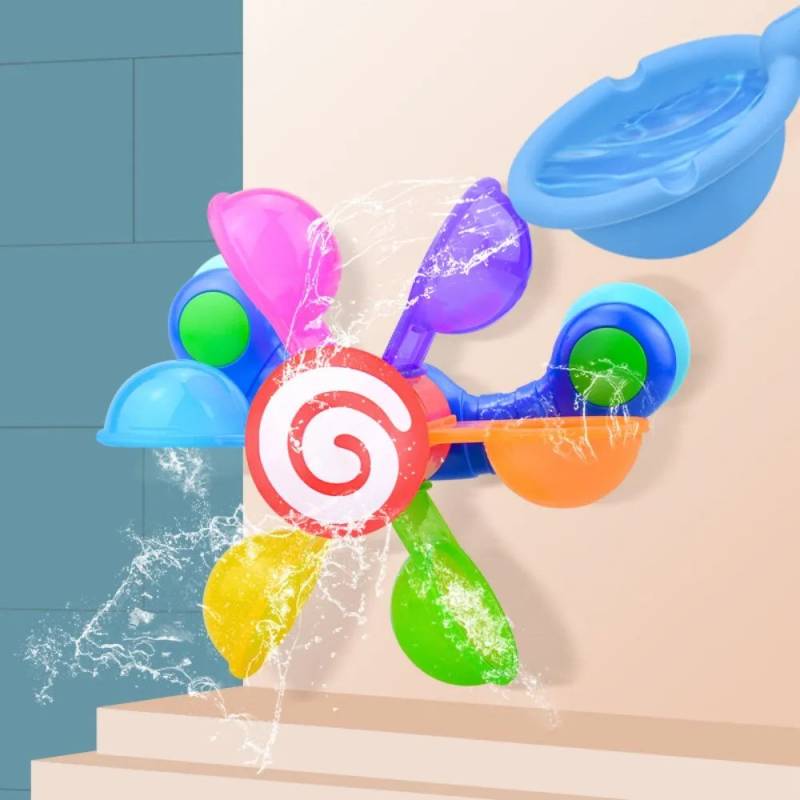 Bath Wheel™ - Planschparty in der Badewanne - Badespielzeug | Pädagogisches Holzspielzeug von Mein Kleines Baby