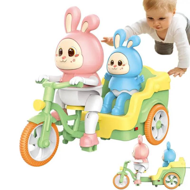 Bike Bunnies™ - Kaninchenparty auf Rädern - Fahrradspielzeug-Häschen | Pädagogisches Holzspielzeug von Mein Kleines Baby