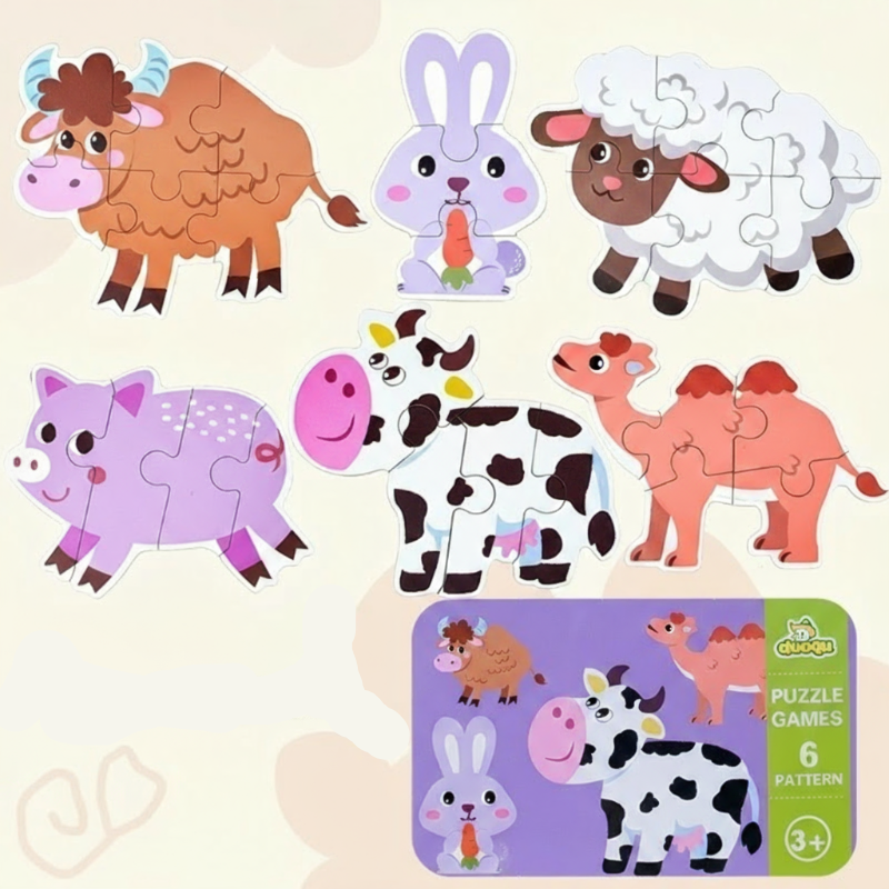 BrainBox– Lernen&Spielen– 3D-Holzpuzzle Bauernhof | Pädagogisches Holzspielzeug BrainBox– Lernen&Spielen– 3D-Holzpuzzle Bauernhof | Pädagogisches Holzspielzeug von Mein Kleines Baby