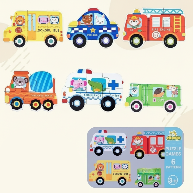 BrainBox– Lernen&Spielen– 3D-Holzpuzzle Verkehr | Pädagogisches Holzspielzeug BrainBox– Lernen&Spielen– 3D-Holzpuzzle Verkehr | Pädagogisches Holzspielzeug von Mein Kleines Baby