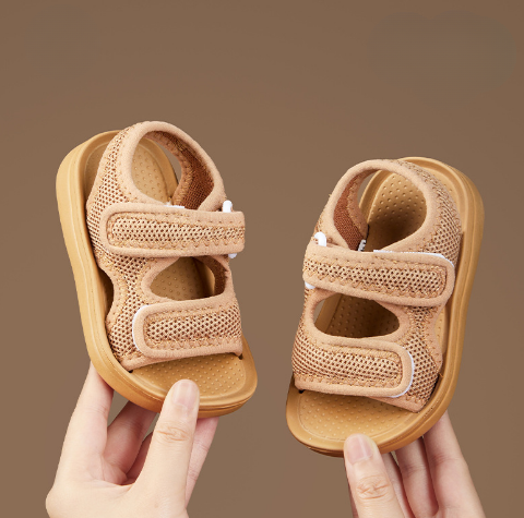 Breeze Bliss™ - Weiche Sohlen und schnell trocknend - Kindersandalen Khaki / 20 (3-3.5 Jahr) | Pädagogisches Holzspielzeug von Mein Kleines Baby