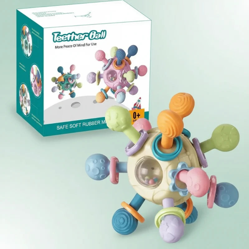 CalmChew– Weich&sicher– 3-in-1-Silikon-Beißring Gelb | Pädagogisches Holzspielzeug CalmChew– Weich&sicher– 3-in-1-Silikon-Beißring Gelb | Pädagogisches Holzspielzeug von Mein Kleines Baby