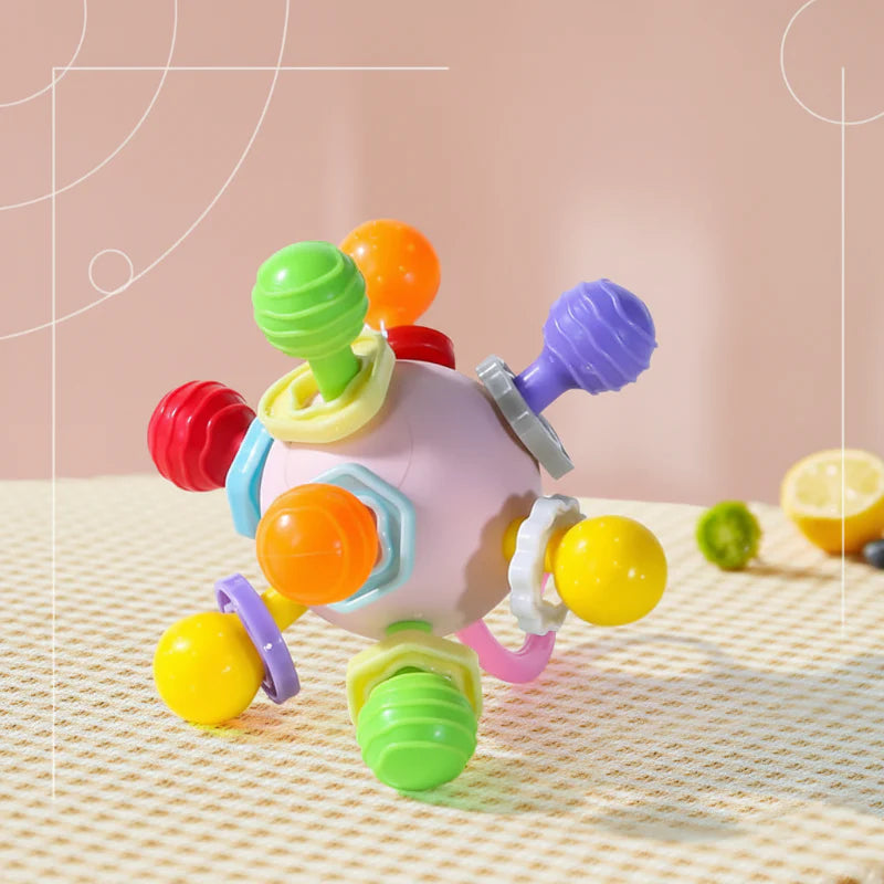 CalmChew– Weich&sicher– 3-in-1-Silikon-Beißring Mehrfarbig | Pädagogisches Holzspielzeug CalmChew– Weich&sicher– 3-in-1-Silikon-Beißring Mehrfarbig | Pädagogisches Holzspielzeug von Mein Kleines Baby