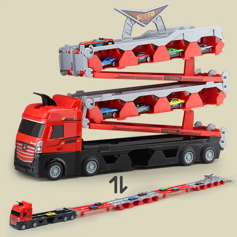 Car Transport Truck™ - Spaß für unterwegs - Spielzeug-LKW | Pädagogisches Holzspielzeug von Mein Kleines Baby