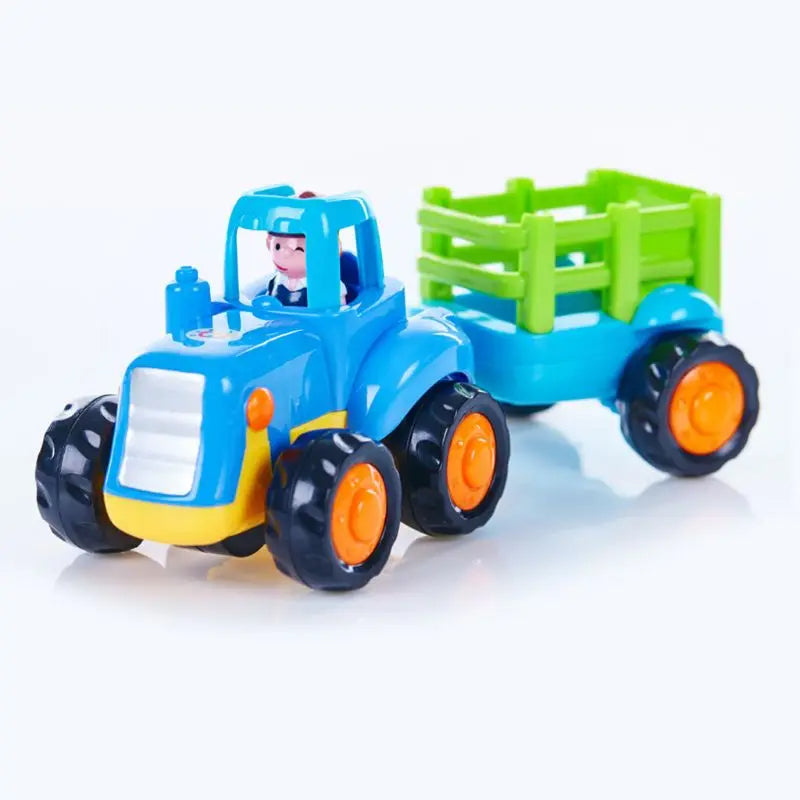 Car adventure™ - Baustellenfahrzeuge Traktor | Pädagogisches Holzspielzeug von Mein Kleines Baby