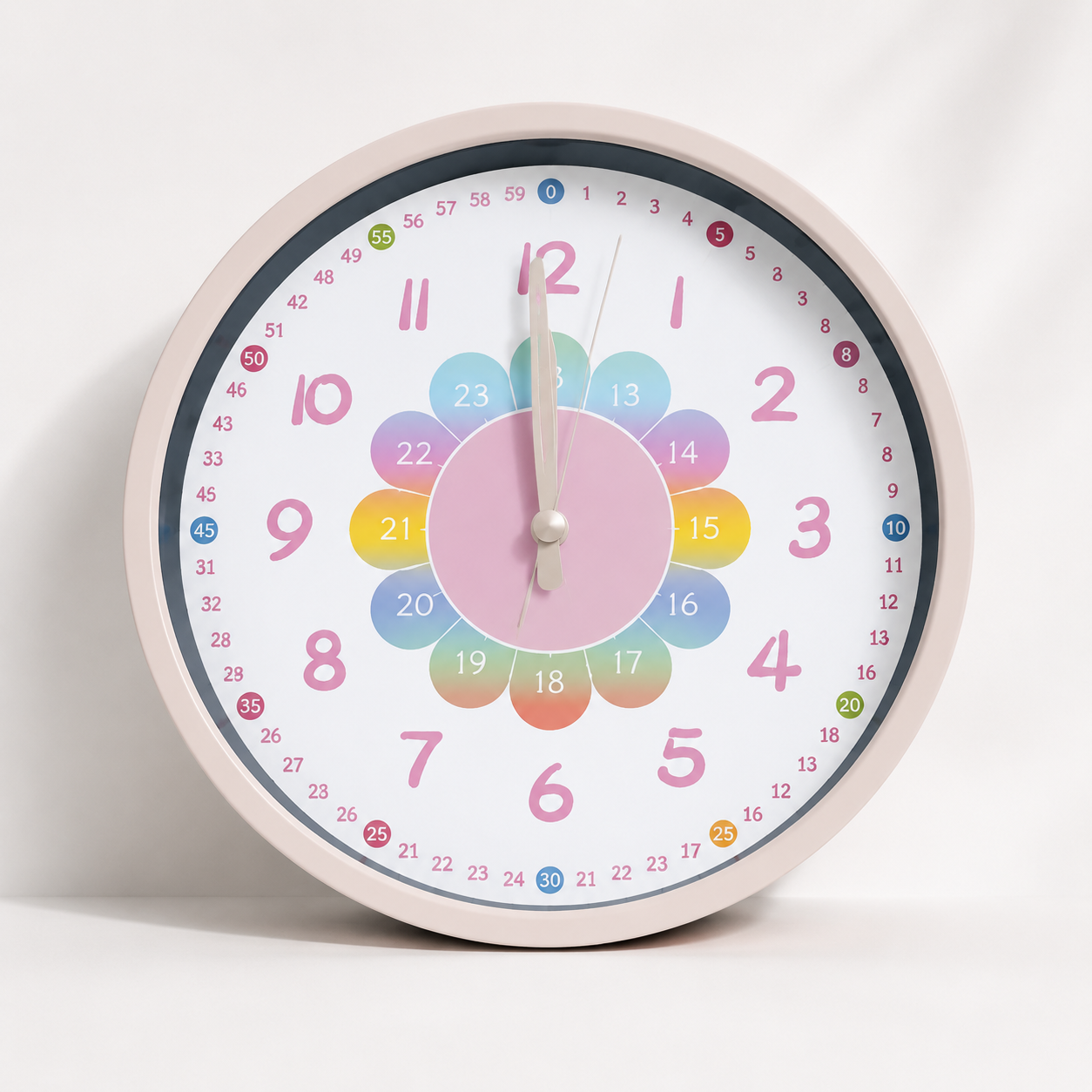 ChildrenTime – Unabhängig & leise - pädagogische Kinder-Wanduhr Bunte Blume | Pädagogisches Holzspielzeug ChildrenTime – Unabhängig & leise - pädagogische Kinder-Wanduhr Bunte Blume | Pädagogisches Holzspielzeug von Mein Kleines Baby