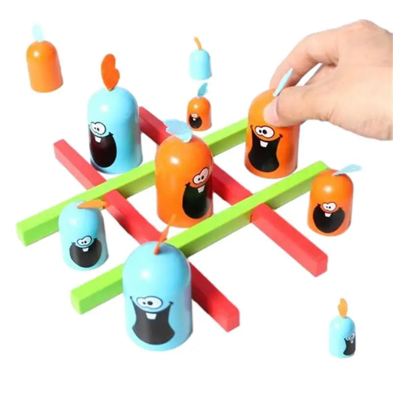 Chomp TicTacToe™ - verschlingen und gewinnen - Tic-Tac-Toe | Pädagogisches Holzspielzeug von Mein Kleines Baby