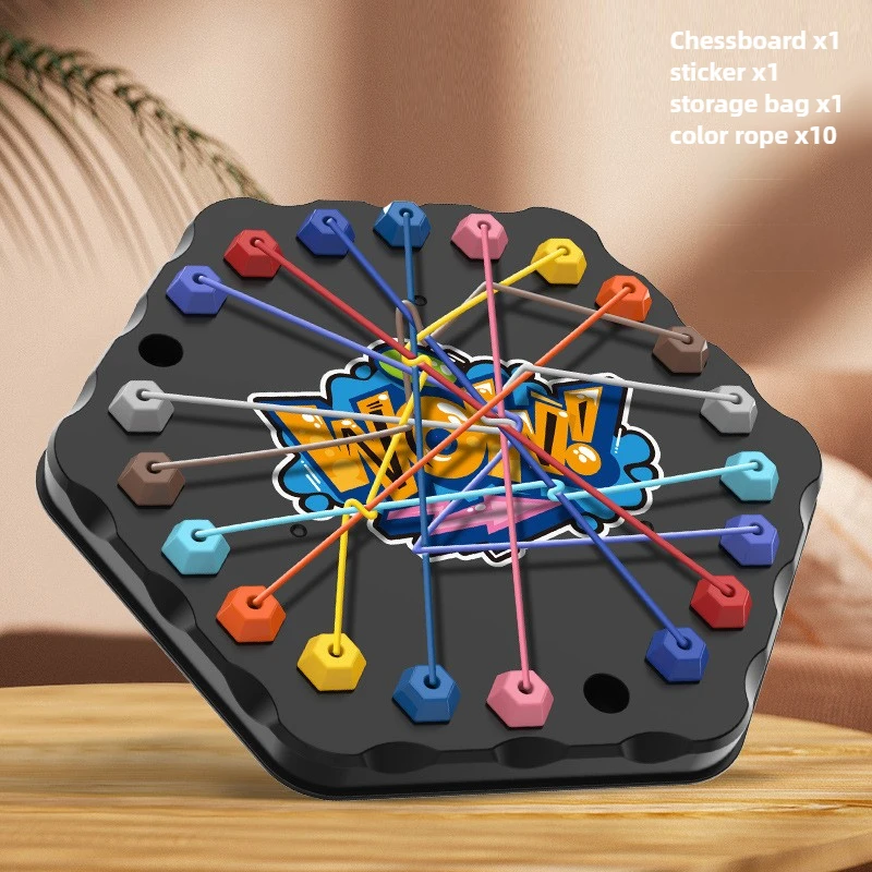 Color Rope Logic Game – Denken & Interaktiv – Brettspiel Schwarz | Pädagogisches Holzspielzeug Color Rope Logic Game – Denken & Interaktiv – Brettspiel Schwarz | Pädagogisches Holzspielzeug von Mein Kleines Baby