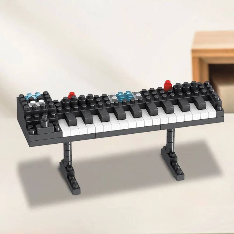 Construction Instrument™ - DIY Mini-Musikinstrument - Miniatur-Musikinstrument Keyboard | Pädagogisches Holzspielzeug von Mein Kleines Baby