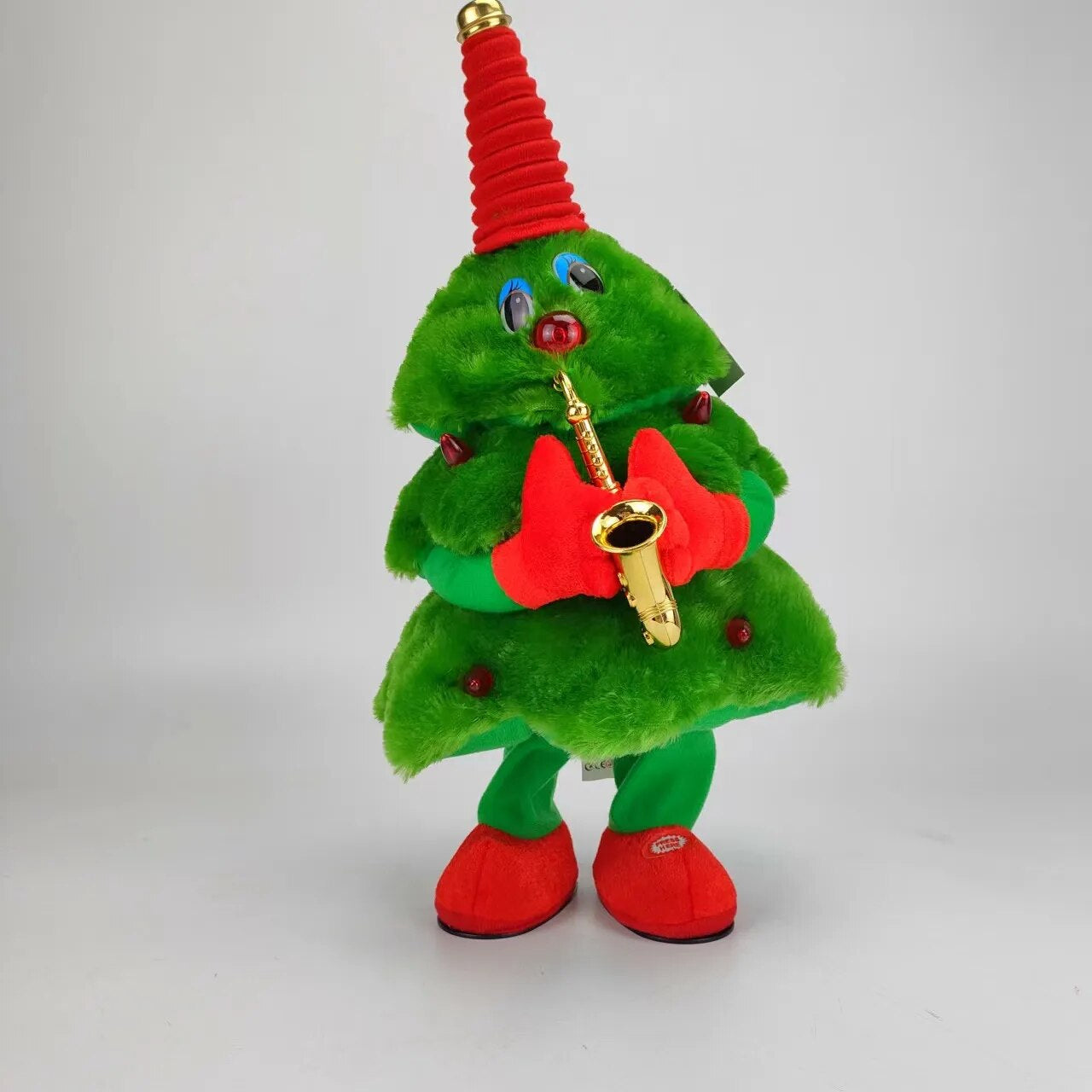 Dancing Xmas Tree™ - Festliche Dekoration - Tanzender Weihnachtsbaum Weihnachtsbaum - Saxophon | Pädagogisches Holzspielzeug von Mein Kleines Baby