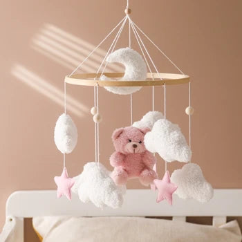 DreamBear– Beruhigend&Sanft– Babymobil für Laufstall und Wiege Rosa | Pädagogisches Holzspielzeug DreamBear– Beruhigend&Sanft– Babymobil für Laufstall und Wiege Rosa | Pädagogisches Holzspielzeug von Mein Kleines Baby