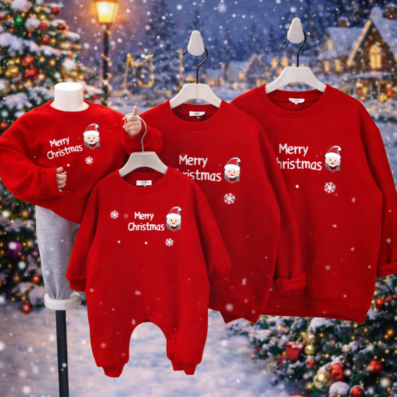 FamXmas– Weihnachts-Strampler&Pullover für die ganze Familie Rot / 3XL - Pullover | Pädagogisches Holzspielzeug FamXmas– Weihnachts-Strampler&Pullover für die ganze Familie Rot / 3XL - Pullover | Pädagogisches Holzspielzeug von Mein Kleines Baby