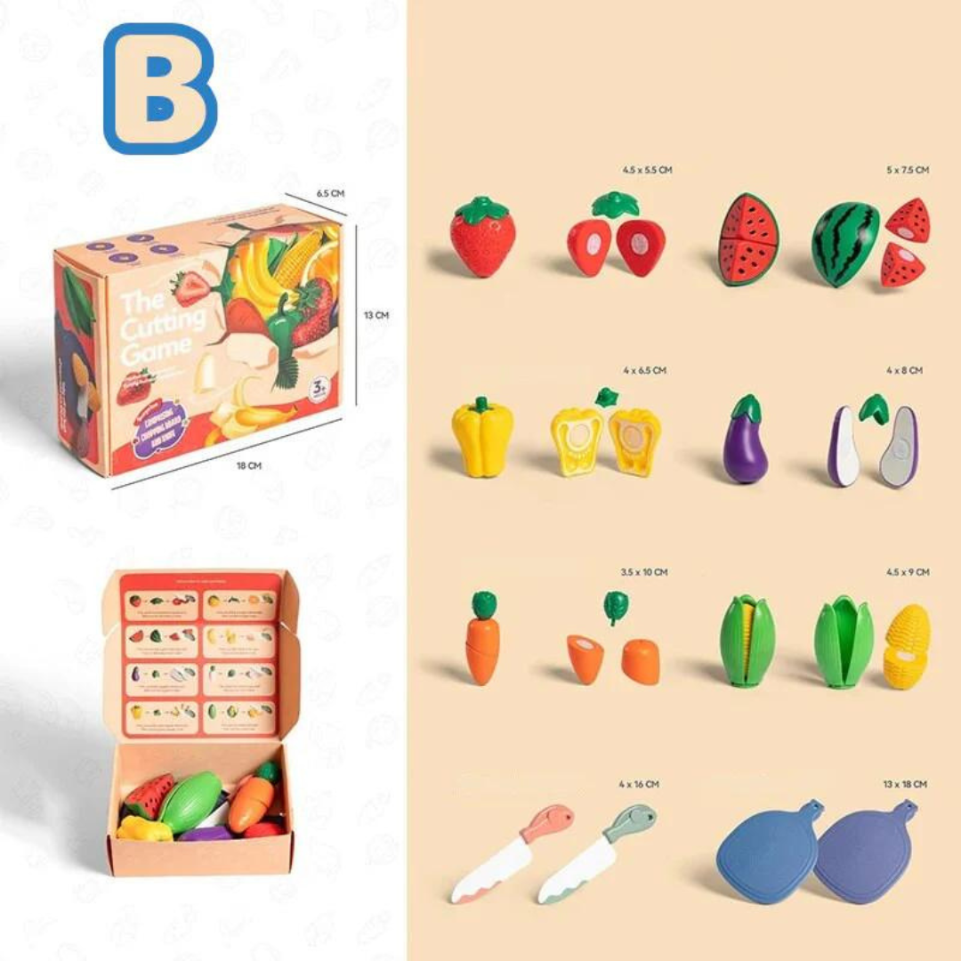 Fruitigo– Lernen&Spielen– Montessori Obstschneideset B | Pädagogisches Holzspielzeug Fruitigo– Lernen&Spielen– Montessori Obstschneideset B | Pädagogisches Holzspielzeug von Mein Kleines Baby