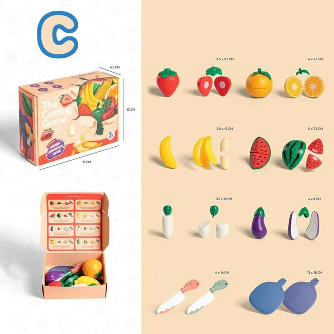Fruitigo– Lernen&Spielen– Montessori Obstschneideset C | Pädagogisches Holzspielzeug Fruitigo– Lernen&Spielen– Montessori Obstschneideset C | Pädagogisches Holzspielzeug von Mein Kleines Baby