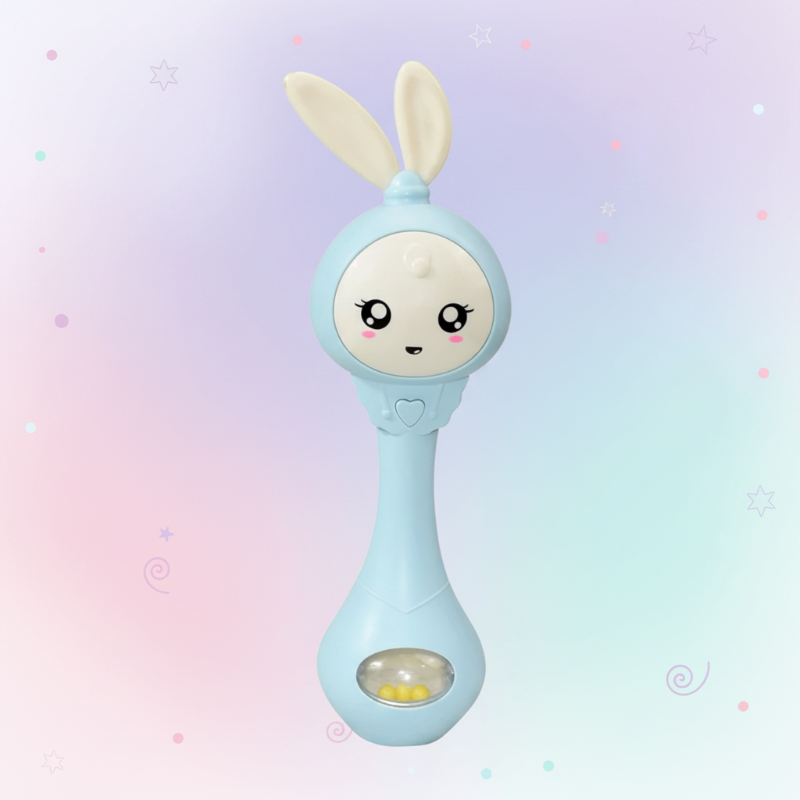 Fun Animal Rattle – Fröhlich & lehrreich – Baby-Rassel Blau | Pädagogisches Holzspielzeug Fun Animal Rattle – Fröhlich & lehrreich – Baby-Rassel Blau | Pädagogisches Holzspielzeug von Mein Kleines Baby