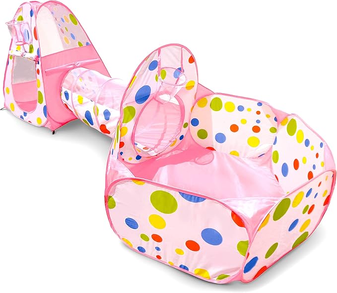 Fun Fort - Werfen & Schreien - Spielzelt für Kinder Rosa | Pädagogisches Holzspielzeug Fun Fort - Werfen & Schreien - Spielzelt für Kinder Rosa | Pädagogisches Holzspielzeug von Mein Kleines Baby