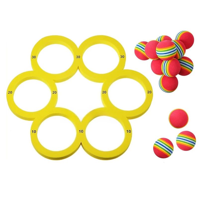 Fun Splash - Spritzen&Spielen– Wasser-Ringwurfspiel Polygoon – Gelb | Pädagogisches Holzspielzeug Fun Splash - Spritzen&Spielen– Wasser-Ringwurfspiel Polygoon – Gelb | Pädagogisches Holzspielzeug von Mein Kleines Baby