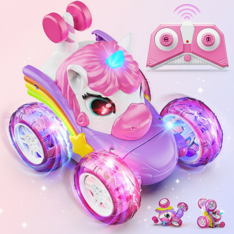 GlowRide – Farbenfroh & aktiv – Einhorn-RC-Auto Rosa Einhorn | Pädagogisches Holzspielzeug GlowRide – Farbenfroh & aktiv – Einhorn-RC-Auto Rosa Einhorn | Pädagogisches Holzspielzeug von Mein Kleines Baby
