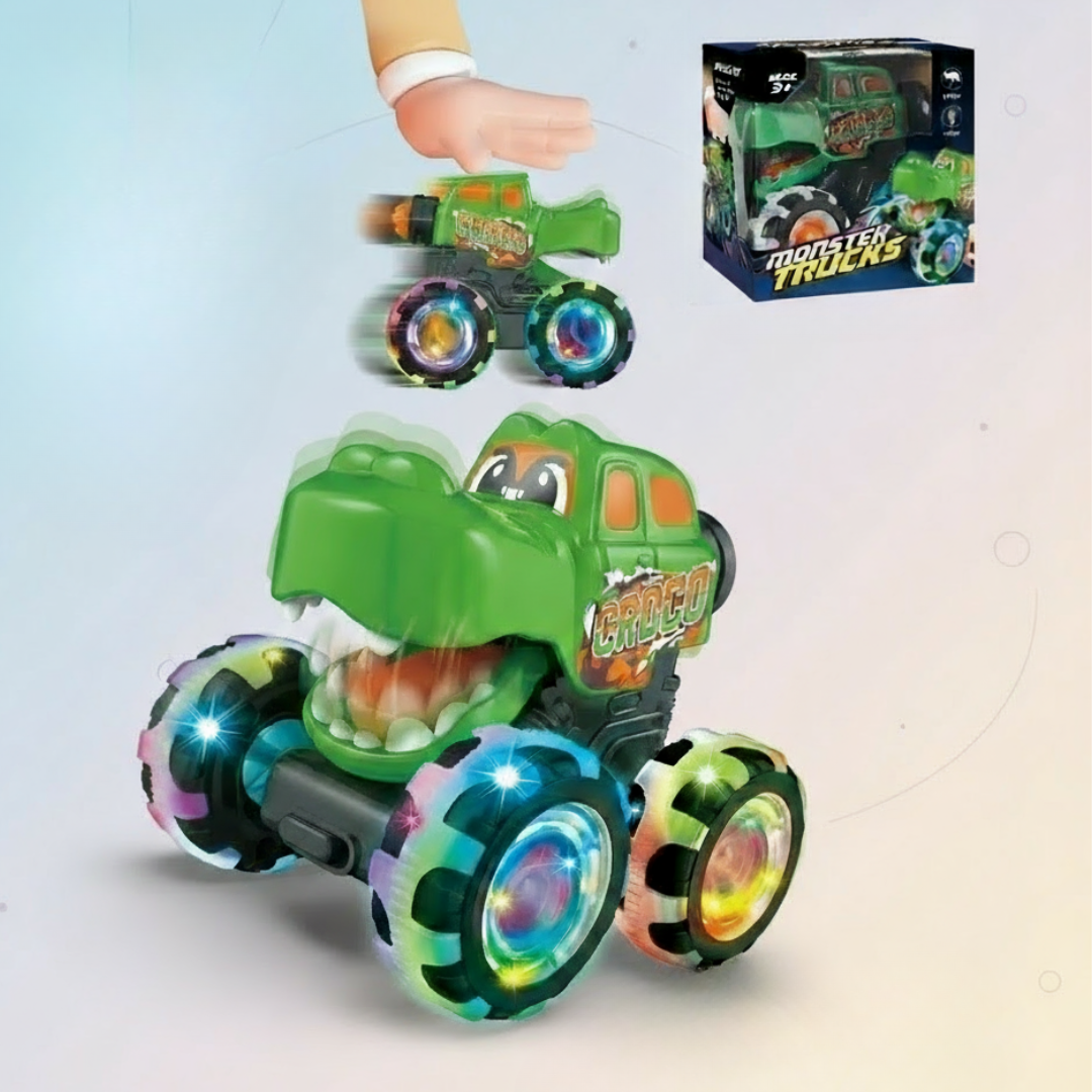 GlowRover – Stærk og stødsikker – RC Monstertruck Grøn | Pädagogisches Holzspielzeug GlowRover – Stærk og stødsikker – RC Monstertruck Grøn | Pädagogisches Holzspielzeug von Mein Kleines Baby