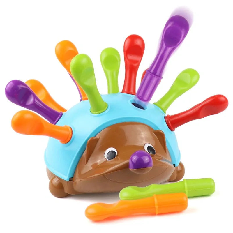 Hedgehog Toy™ - Sensorische Fähigkeiten aufbauen - Spielzeug-Igel | Pädagogisches Holzspielzeug von Mein Kleines Baby