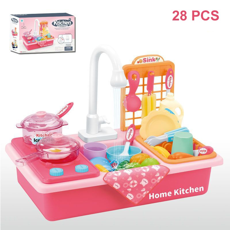 Home Kitchen™ - Für angehende Mini-Köche! - Spielzeugküche rosa | Pädagogisches Holzspielzeug von Mein Kleines Baby