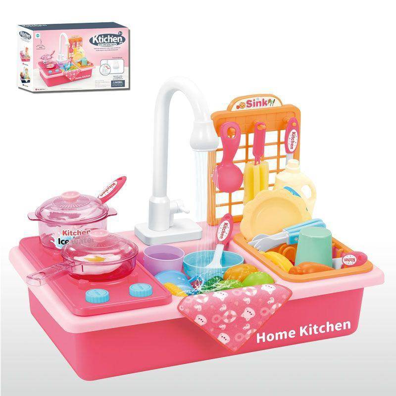 Home Kitchen™ - Für angehende Mini-Köche! - Spielzeugküche rosa | Pädagogisches Holzspielzeug von Mein Kleines Baby