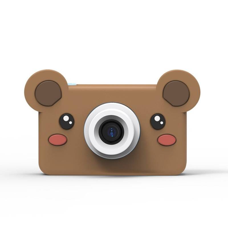 Kids Camera™ | Kreativ mit Bildern - Tierkamera Bär - blaue Kamera | Pädagogisches Holzspielzeug von Mein Kleines Baby