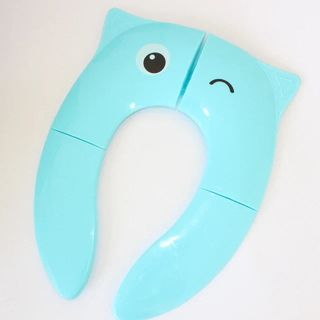 Kids Toilet Seat™ - Fröhlicher Töpfchen-Helfer - Kinder-Toilettensitz Blau | Pädagogisches Holzspielzeug von Mein Kleines Baby