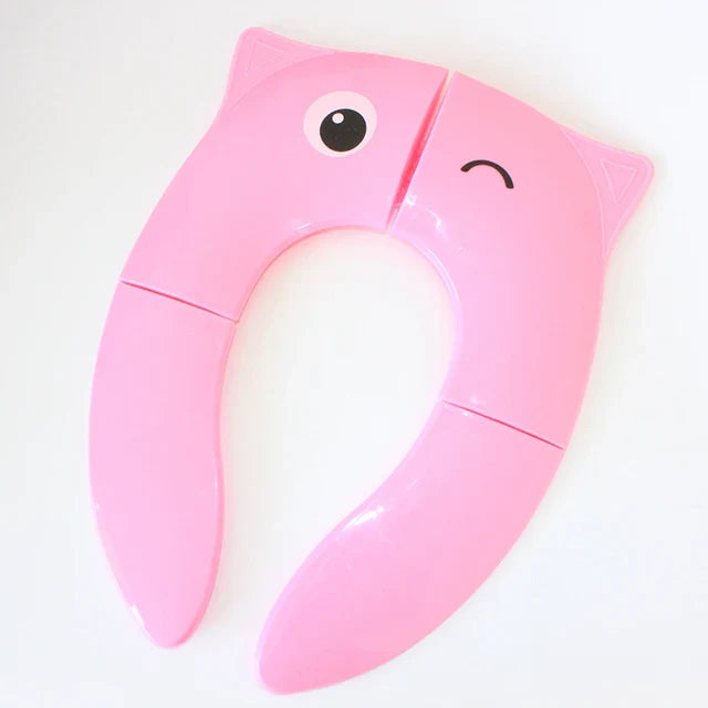 Kids Toilet Seat™ - Fröhlicher Töpfchen-Helfer - Kinder-Toilettensitz Rosa | Pädagogisches Holzspielzeug von Mein Kleines Baby